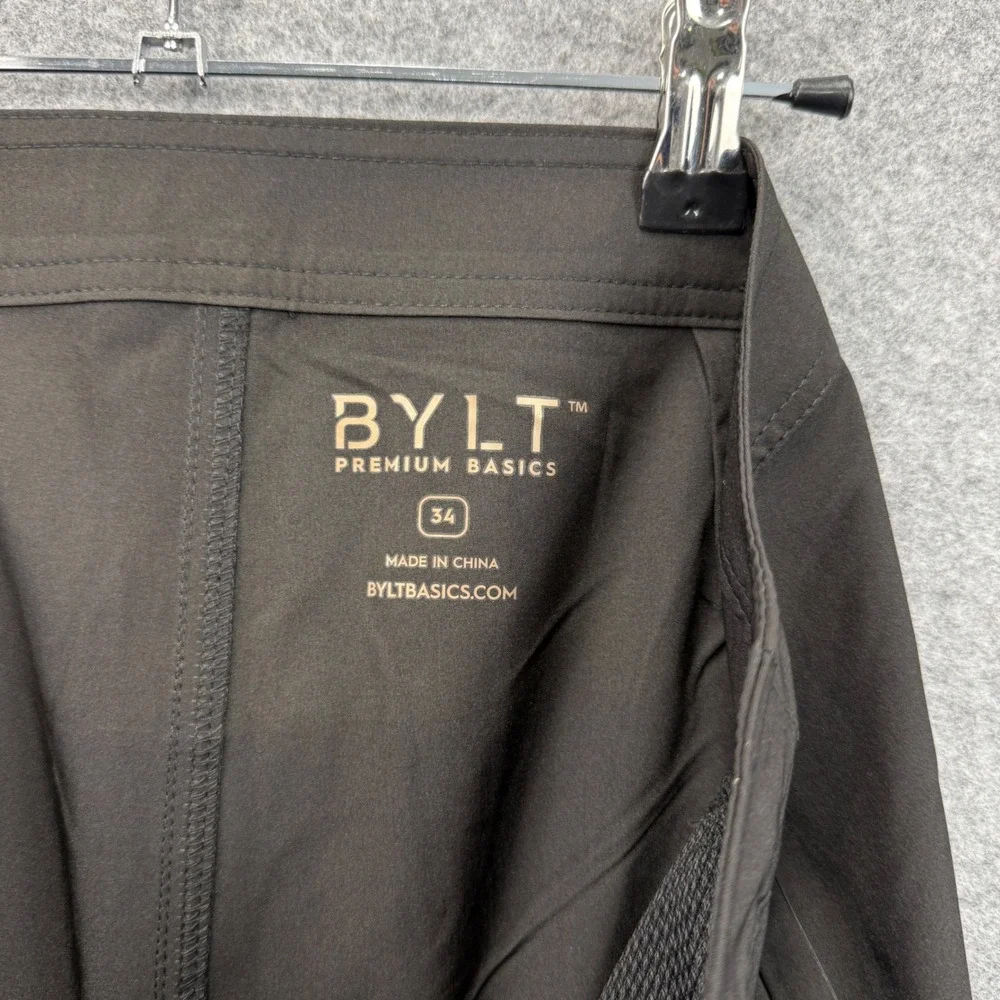 BYLT‎ Premium Basics Coast Board Shorts Mens 34 Black PCF_SHO_BLK_34 Swim Trunks